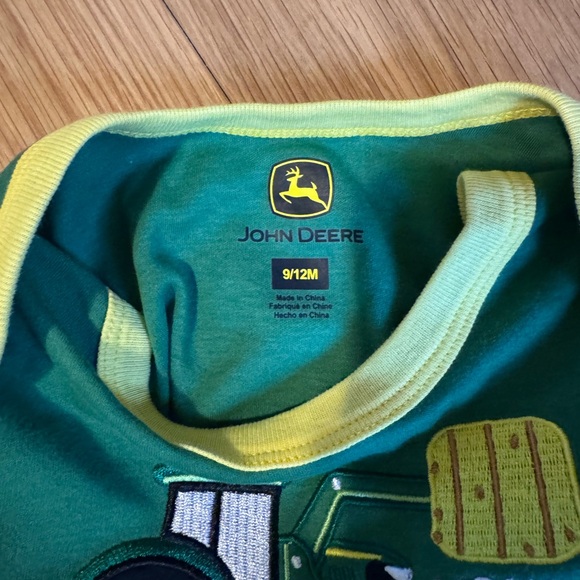 John Deere Green & Yellow Infant Tractor Onesie - Picture 2 of 2